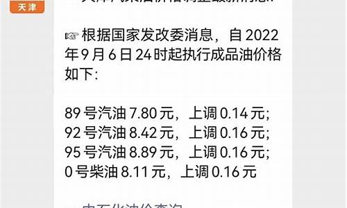 天津市油价_天津市油价92号汽油今天多少钱